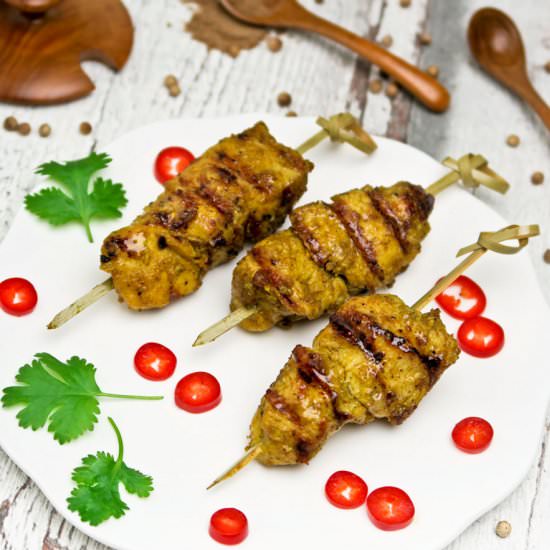 Malaysian chicken satay - Recipe photo by Culinaire bagage