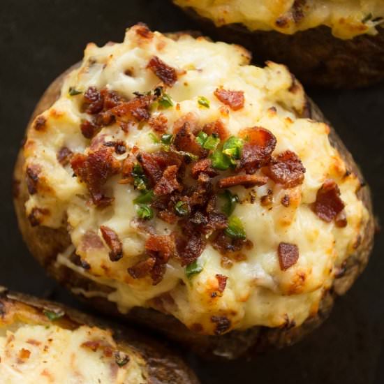 Jalapeño Popper Loaded Potatoes - Recipe photo by dontgobaconmyheart
