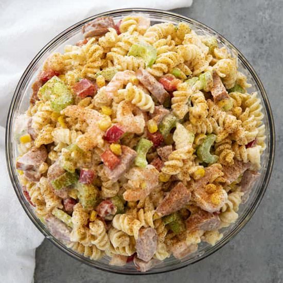 Shrimp Boil Pasta - Recipe photo by TheSaltyMarshmallow