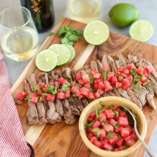 Grilled Skirt Steak - Recipe photo by Seasonal Cravings