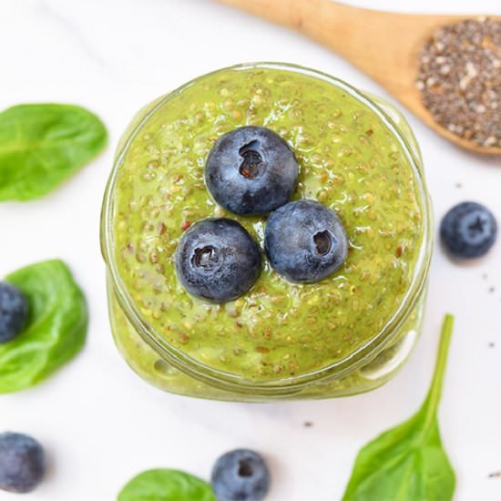Spinach Chia Pudding - Recipe photo by ADkitchen