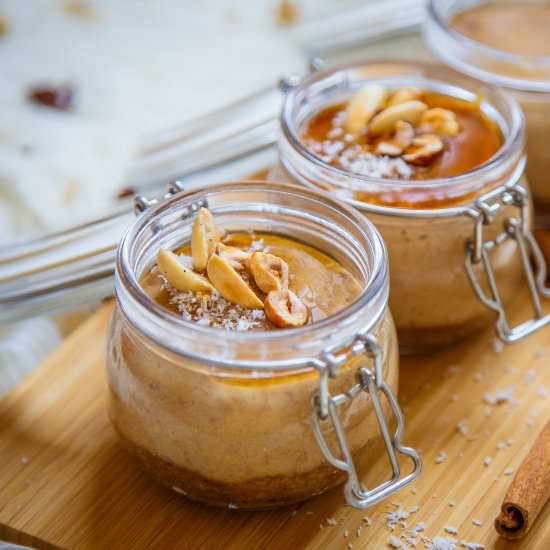 Vegan Tahini Mousse with Walnut - Recipe photo by Nutrizonia