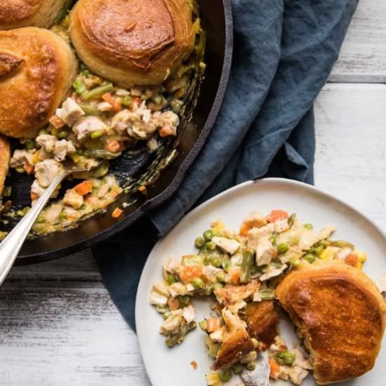 Cast Iron Chicken Pot Pie - Recipe photo by hungerthirstplay