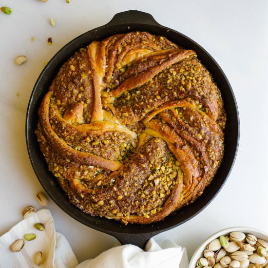 Braided Baklava Brioche - Recipe photo by thewoodandspoon