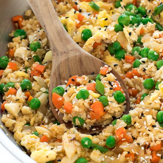 Cauliflower Fried Rice - Recipe photo by ChefSavvy