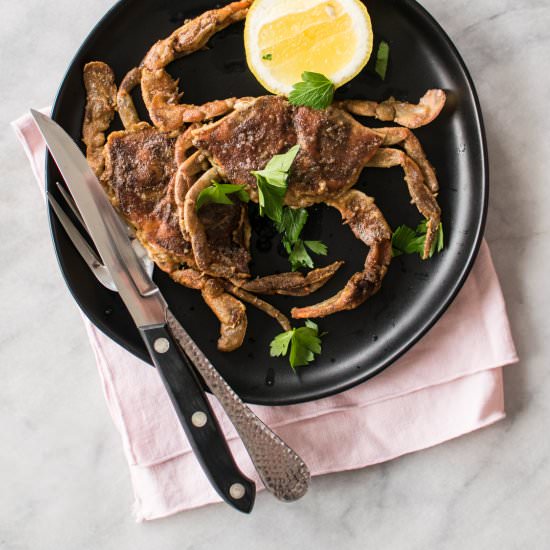 Pan Fried Soft Shell Crab - Recipe photo by CarolynsCooking