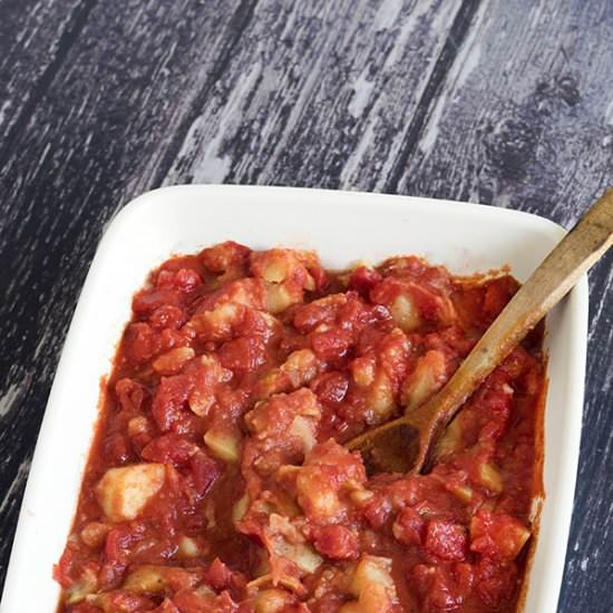 Patatas bravas - Recipe photo by Mandy Sneaky Veg