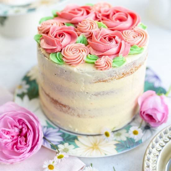 Pink Ombre Cake - Recipe photo by supergoldenbakes