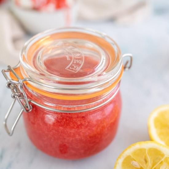 Healthy Strawberry Sauce - Recipe photo by Nourish Nutrition Co