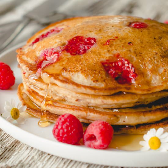 Raspberry Lemon Ricotta Pancakes - Recipe photo by crazyinspiredlife