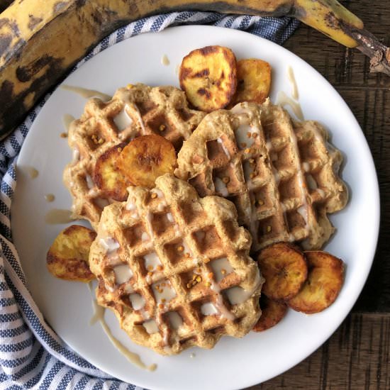 Egg Free Plantain Waffles - Recipe photo by bakeitpaleo
