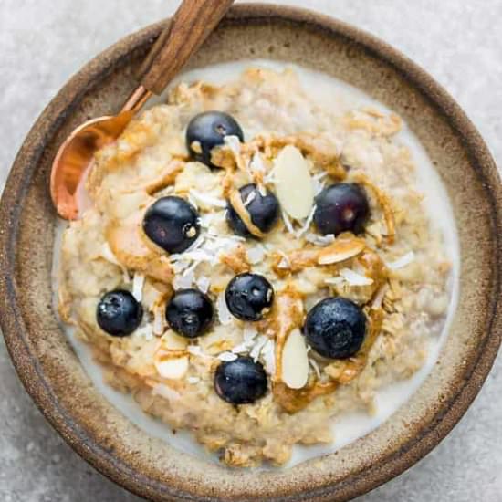 Blueberry Steel Cut Oatmeal - Recipe photo by LifemadeSweeter