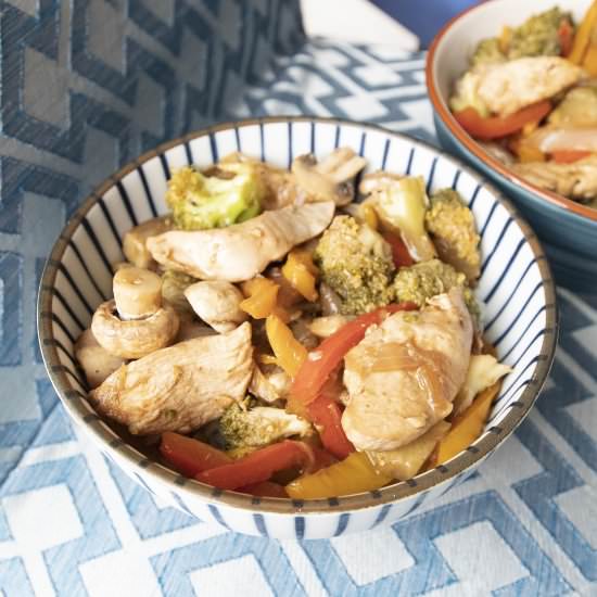 Western style chicken donburi - Recipe photo by foodmakesmehappy