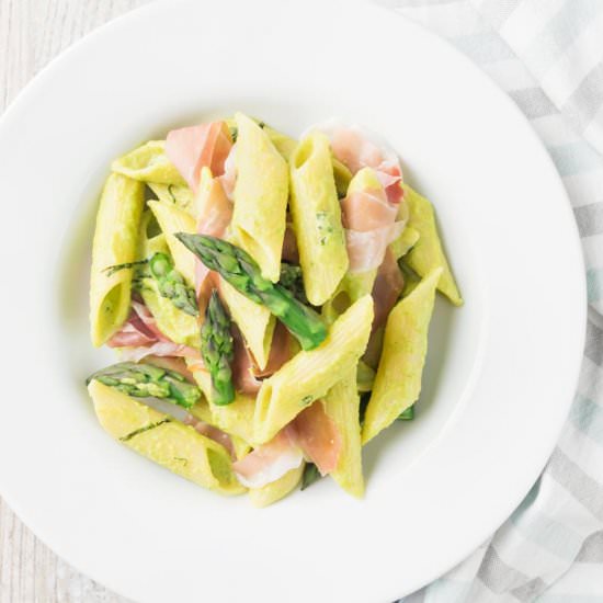 Ham and Asparagus Pasta - Recipe photo by Brian Jones