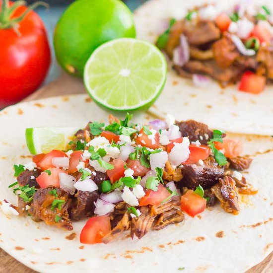 Honey Barbecue Pork Tacos - Recipe photo by pumpkinnspice