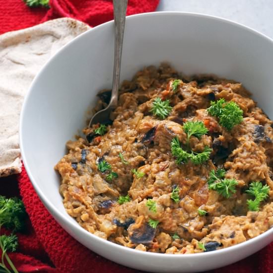 1-Pan Eggplant Salad - Recipe photo by Gillian Elizabeth