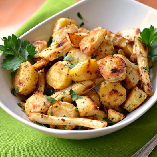Roasted Parsnips - Recipe photo by Small Town Woman