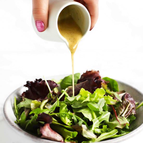 Roasted Garlic Vinaigrette - Recipe photo by Zestedlemon
