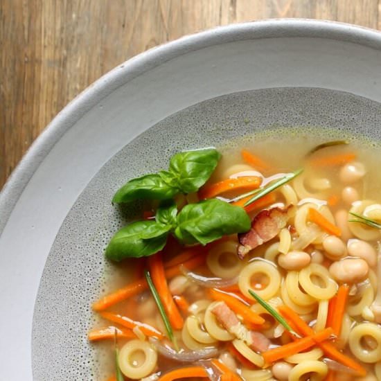Quick and Easy Pasta e Fagioli - Recipe photo by dishnthekitchen