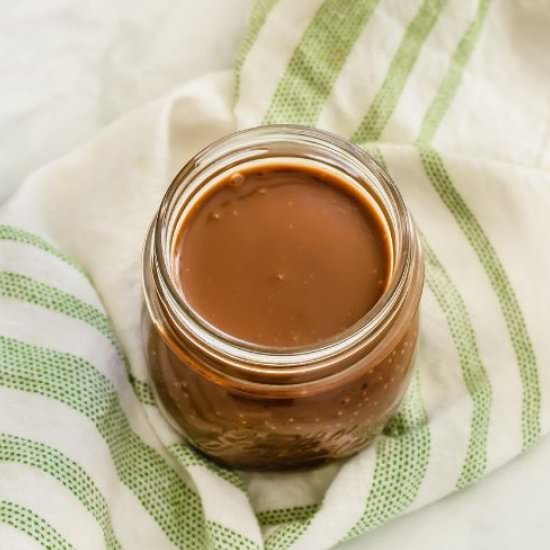Creamy Maple Balsamic Vinaigrette - Recipe photo by Byte Sized Nutrition
