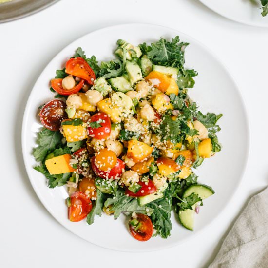 Spicy Tomato Peach Salad - Recipe photo by nourishedbynutrition