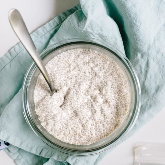 Simple Vanilla Chia Pudding - Recipe photo by nourishedbynutrition