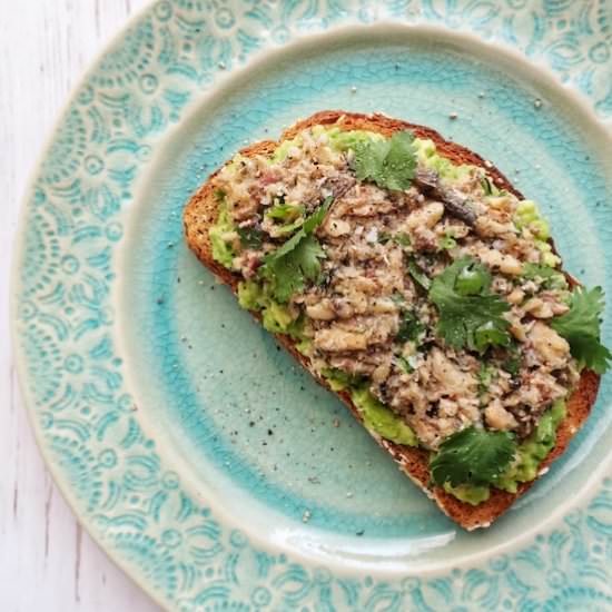 Avocado Sardine Toast - Recipe photo by mybfisgf
