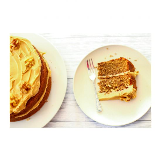 Coffee and Walnut Cake - Recipe photo by Apply to Face Blog