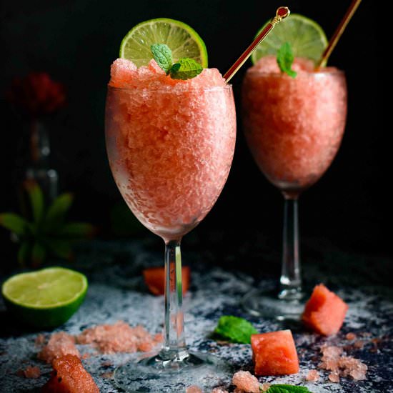Watermelon Lime Granita - Recipe photo by pepperdelight