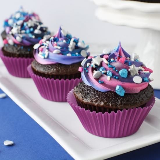 Galaxy Cupcakes - Recipe photo by jsoltys