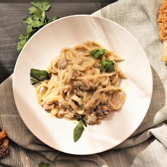Vegan Morel Mushroom Cream Sauce - Recipe photo by veryveganval