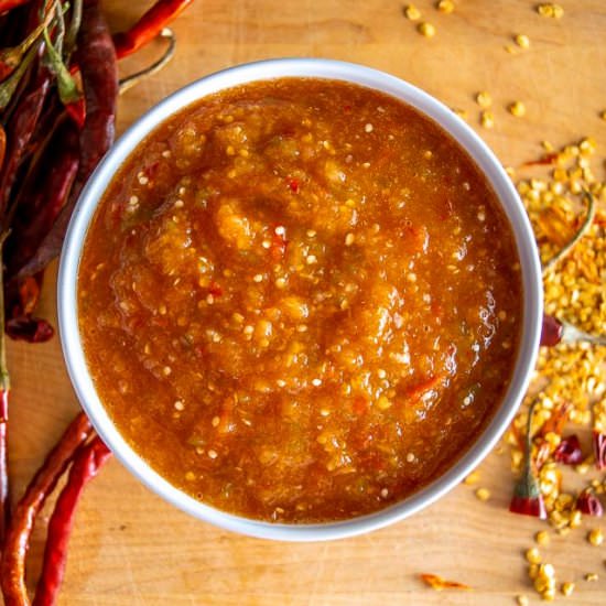 Chile de Arbol Salsa - Recipe photo by MexicanPlease