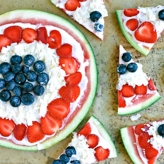 Dairy Free Watermelon Pizza - Recipe photo by EverydayMaven