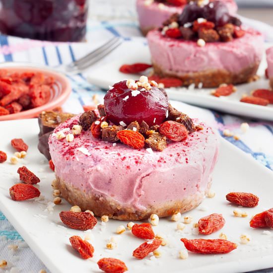 No Bake Cherry Cheesecake - Recipe photo by plant.well