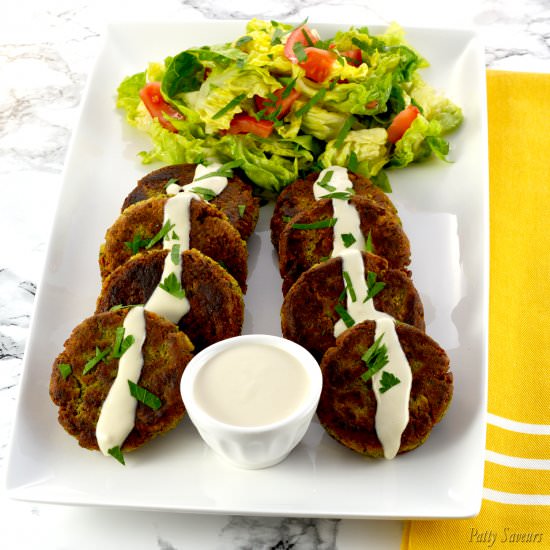 Easy Pan Fried Falafel Recipe - Recipe photo by pattysaveurs