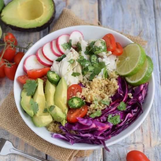 Fish Taco Grain Bowl - Recipe photo by Seasonal Cravings