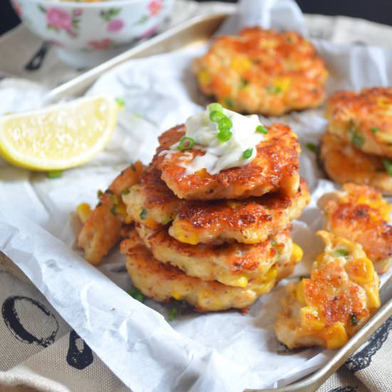 CHICKEN & CORN FRITTERS - Recipe photo by thenotsocreativecook