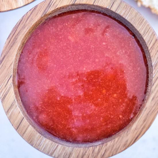 Homemade Sweet and Sour Sauce - Recipe photo by peasandpeonies