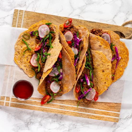 Red Bean & Lentil Tacos - Recipe photo by wholly-plants