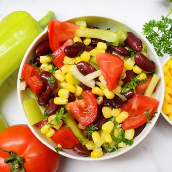 Red Beans Corn Salad Recipe - Recipe photo by ADkitchen