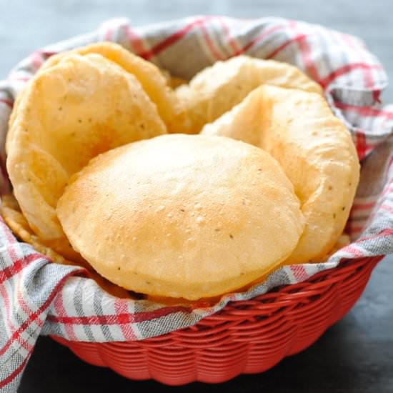 Poori (Fried Indian Bread) - Recipe photo by Indian Ambrosia