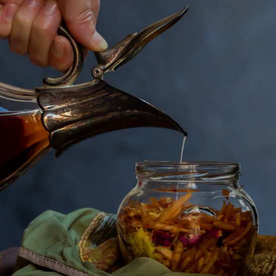 Vintage quince cordial - Recipe photo by peck of pickles