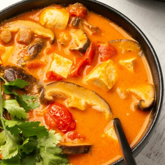 Vegan Tom Yum Soup - Recipe photo by lovingitvegan