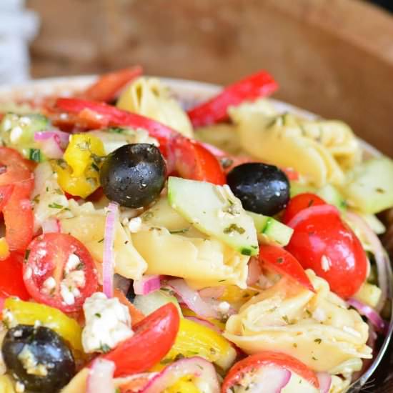 Greek Tortellini Salad - Recipe photo by WillCookForSmiles