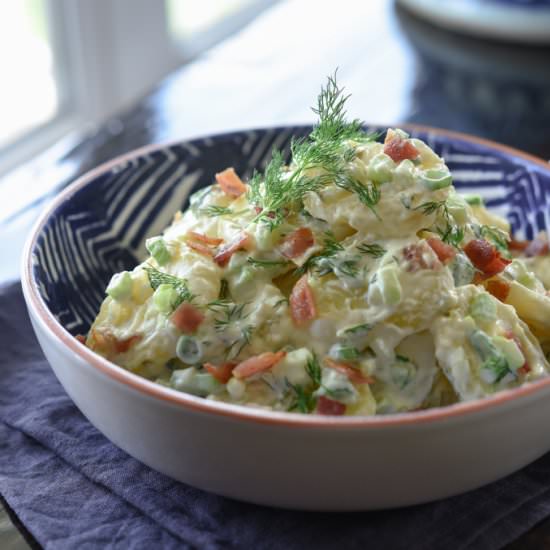 creamy potato salad - Recipe photo by beyondkimchee