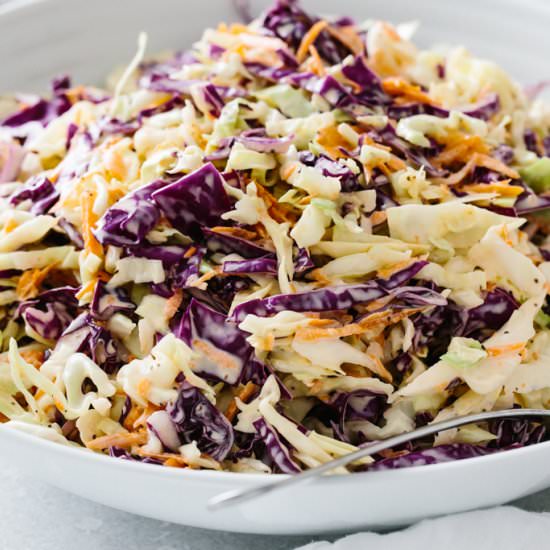Coleslaw - Recipe photo by Downshiftology