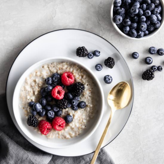 Overnight Steel Cut Oats - Recipe photo by realandvibrant