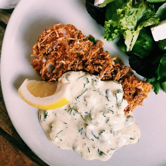 Crispy Oven Fried Fish - Recipe photo by whipandwander