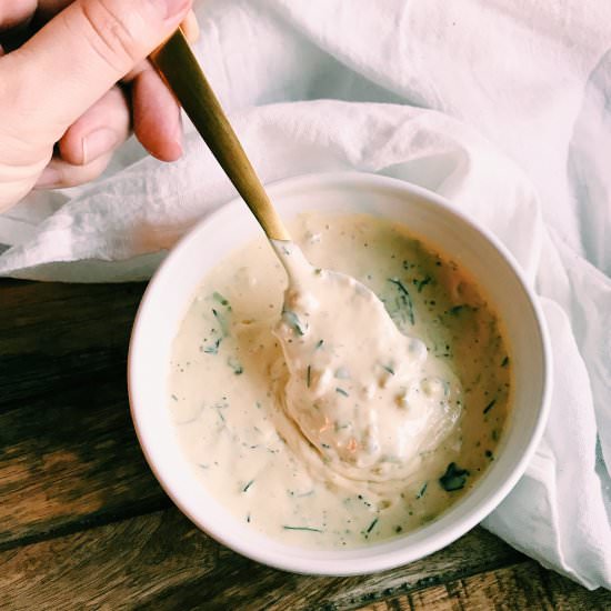 Lemon Herb Tartar Sauce - Recipe photo by whipandwander