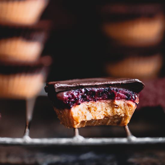 Peanut Butter & Jelly Cups - Recipe photo by KetoDietApp